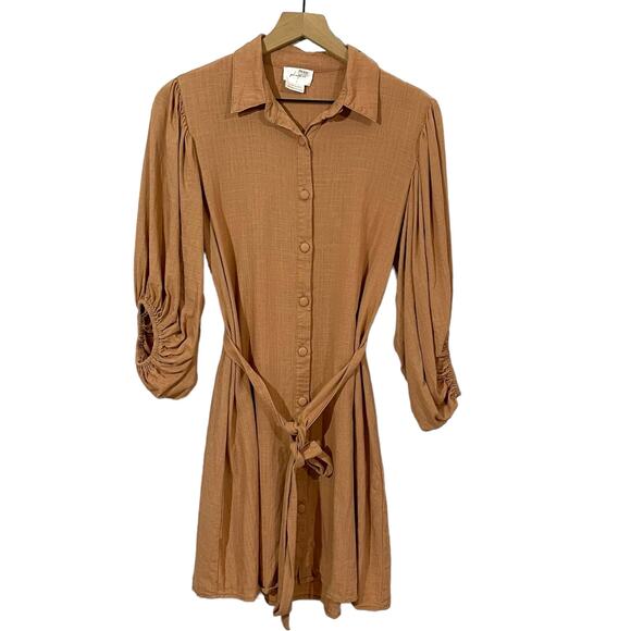 Girl and the Sun Alessi Mini Dress - Toffee - Large - Picture 7 of 15